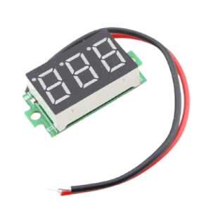 VOLTIMETRO DIGITAL 2.5 A 40  COLOR VERDE