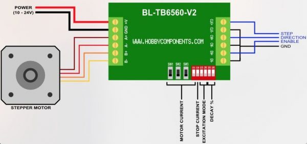 TB6600 PASO A PASO 4,5 A – TECHNICAL HANDS SAS