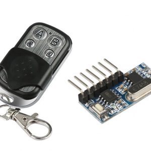 CONTROL REMOTO 433 + modulo PLATEADO