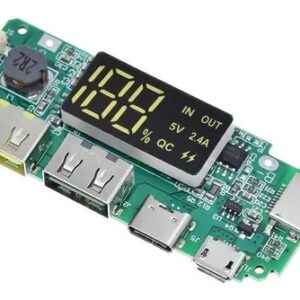 CARGADOR CON PANTALLA USB MICRO US Y TIPO C