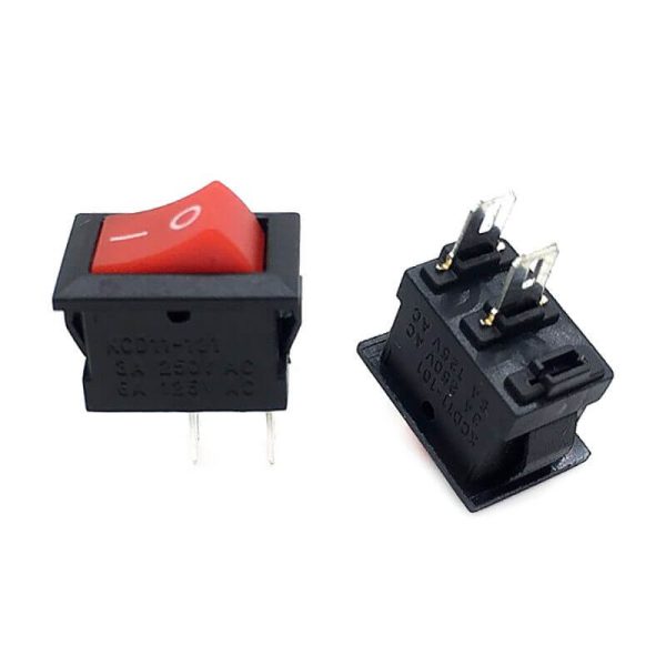 Interruptor ON OFF Rojo 2 Pines Apagador