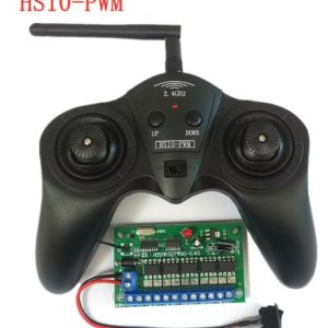 Control  Remoto HS10PWM, 10CH, 2,4G, 7A, 12VV, Receptor