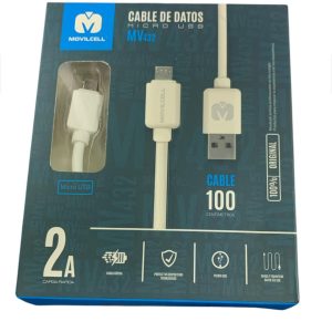 CABLE  DE DATOS MICRO USB  V8    2A
