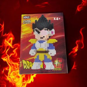 💛 Vegeta – Versión Super Saiyajin (estilo LEGO)